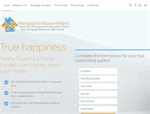 Tablet Screenshot of mortgagerefinancehelper.com